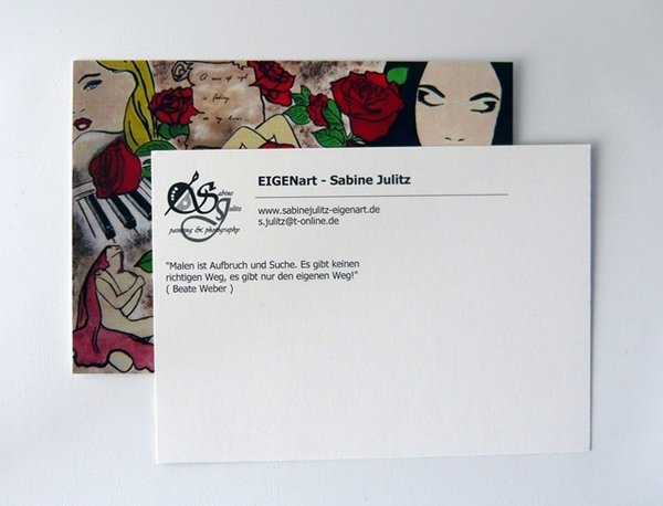 Kunst-Postkarte "Rose of sigh"